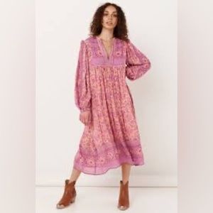 SPELL Folk Song Boho Dress GUC Medium